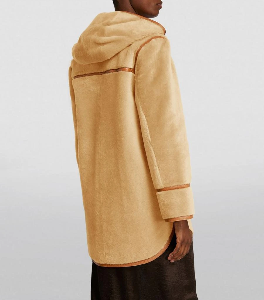 商品Sandro|Shearling Hooded Coat,价格¥14469,第4张图片详细描述
