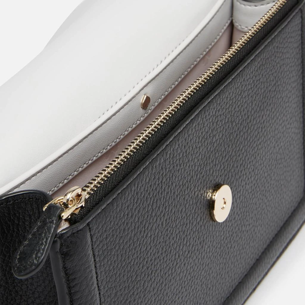 商品Kate Spade|Kate Spade New York Women's Knott Pebbled Flap Cross Body Bag - Black,价格¥1565,第5张图片详细描述