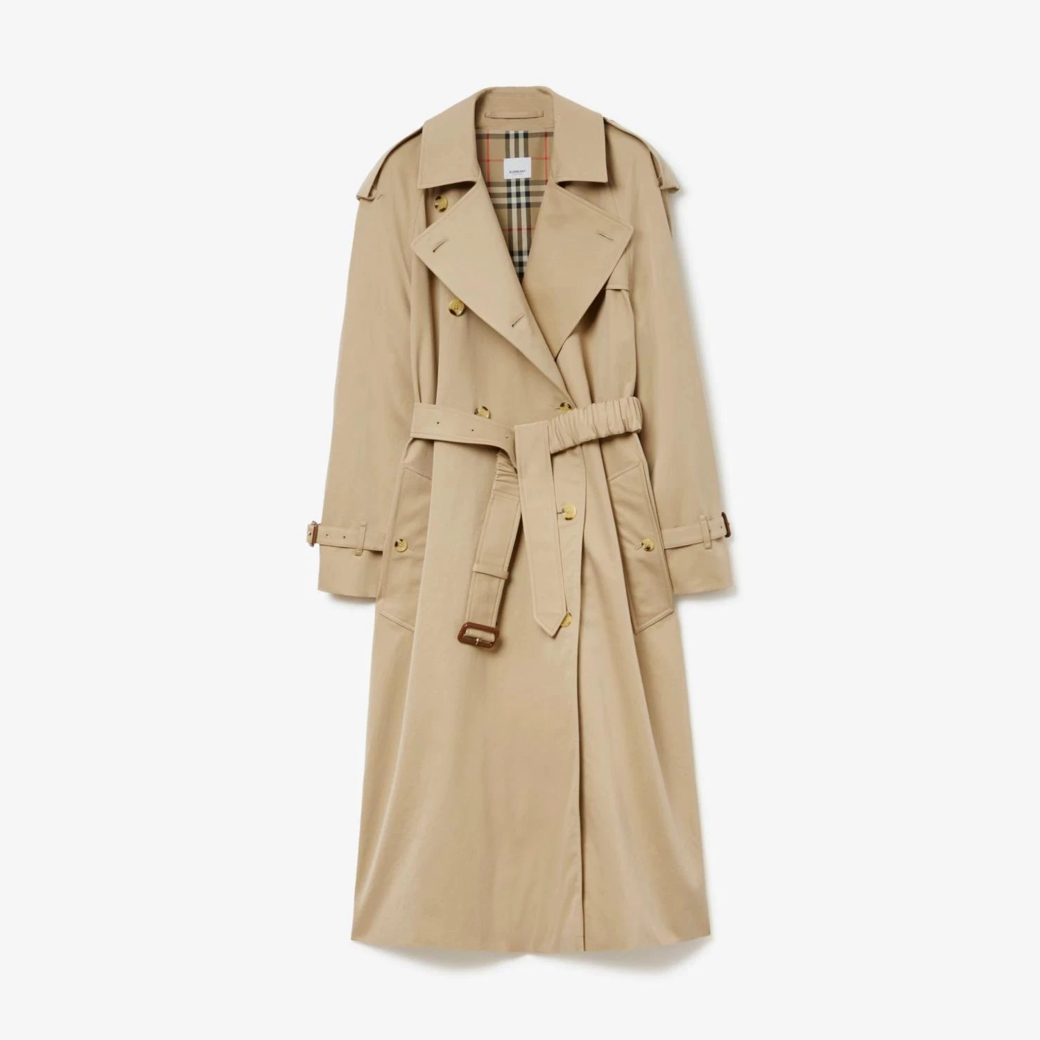 商品Burberry|【预售】 巴宝莉 24秋冬 女士 风衣 长款嘎巴甸 Trench 风衣 80726781,价格¥17469,第1张图片