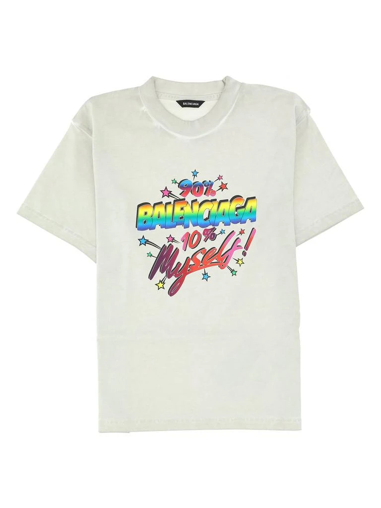 商品Balenciaga|Balenciaga Kids Logo Printed Crewneck T-Shirt,价格¥1405,第1张图片