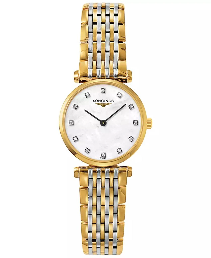 商品Longines|Women's Swiss La Grande Classique De Longines Two-Tone PVD Stainless Steel Bracelet Watch 24mm L42092877,价格¥13623,第1张图片