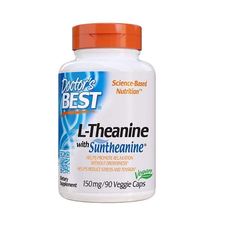 商品Doctors Best Vitamins|Doctors Best Suntheanine L Theanine 150 mg Veggie Capsules, 90 Ea,价格¥133,第1张图片