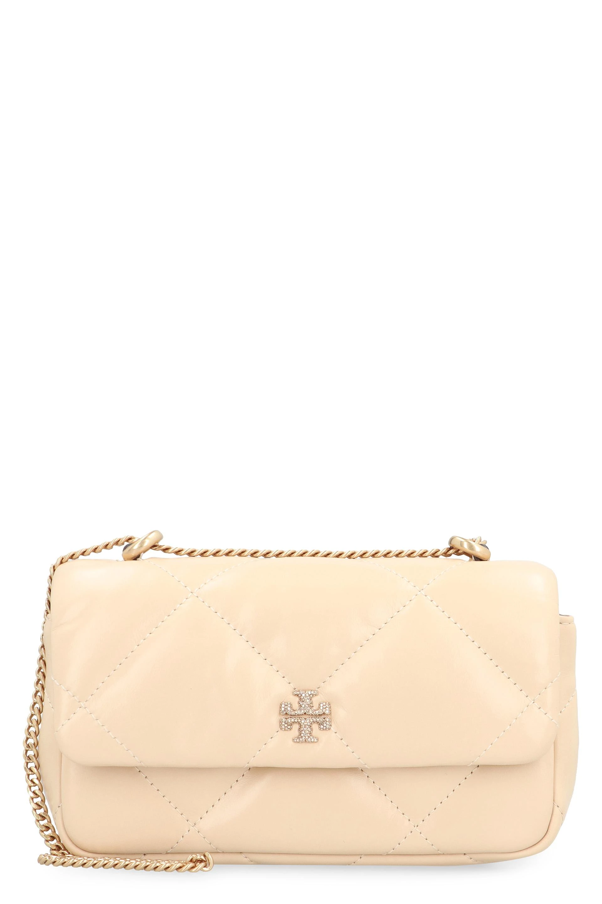 商品【商品预售7天】 Tory Burch|Tory Burch 女士单肩包 161913 浅棕色,价格¥3818,第1张图片