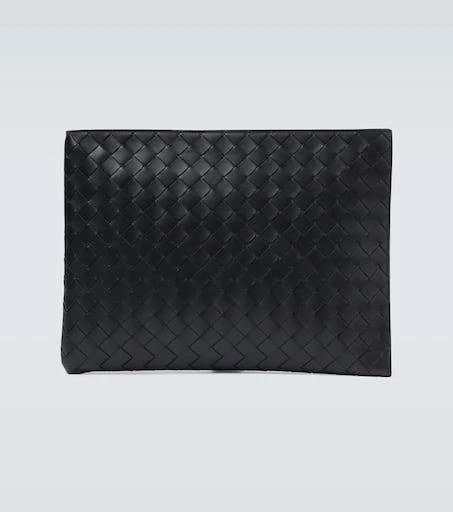 商品Bottega Veneta|Intrecciato编织皮革收纳包,价格¥11659,第1张图片