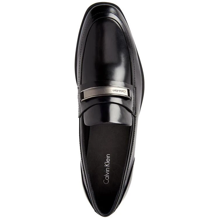 商品Calvin Klein|Men's Douggie Box Leather Slip-On Dress Loafers,价格¥581,第5张图片详细描述