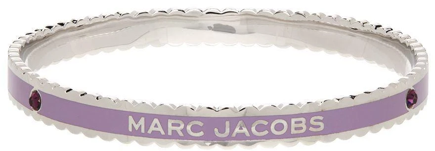 商品Marc Jacobs|Purple & Silver 'The Medallion' Scalloped Bangle,价格¥743,第3张图片详细描述