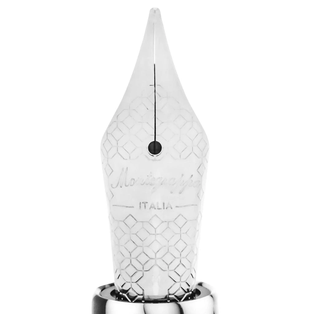 商品Montegrappa|Montegrappa时尚黑白马赛克不锈钢钢笔,价格¥835,第3张图片详细描述