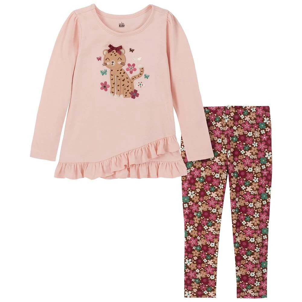 商品KIDS HEADQUARTERS|Baby Girls Tunic and Floral Leggings, 2 Piece Set,价格¥115,第1张图片
