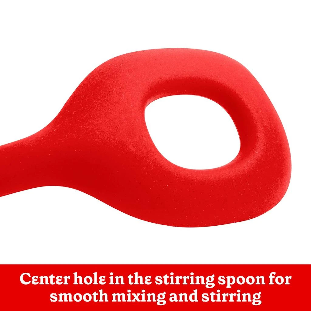 商品Betty Crocker|Silicone 13 Inch Stirring Spoon, Red,价格¥110,第2张图片详细描述