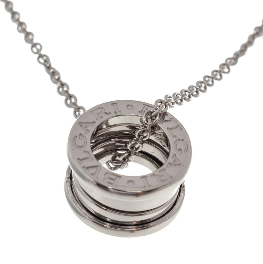 商品[二手商品] BVLGARI|Bvlgari Silver B.Zero 1 Pendant Necklace,价格¥16933,第4张图片详细描述