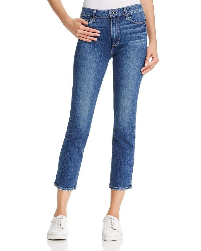 商品Paige|Jacqueline Straight-Leg Jeans in Medium Blue,价格¥741,第1张图片