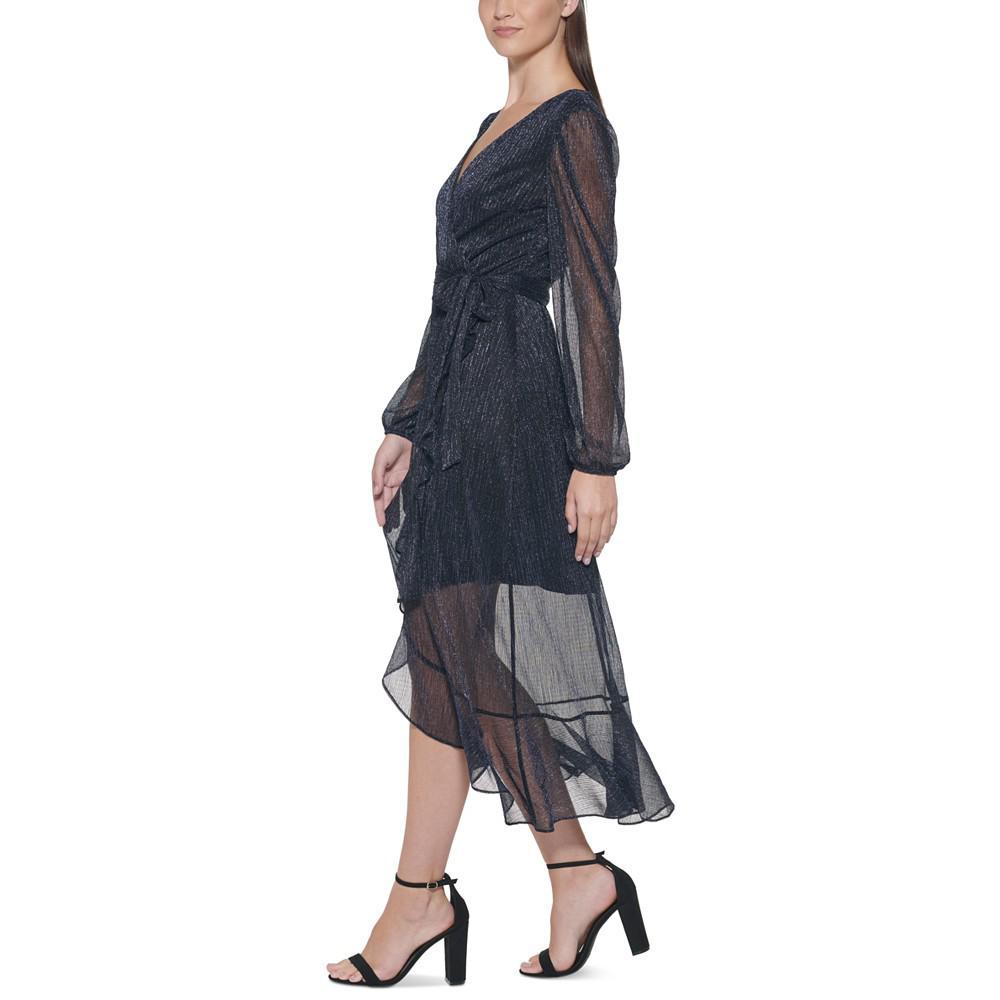 商品Kensie|Ruffled Faux-Wrap Dress,价格¥956,第5张图片详细描述