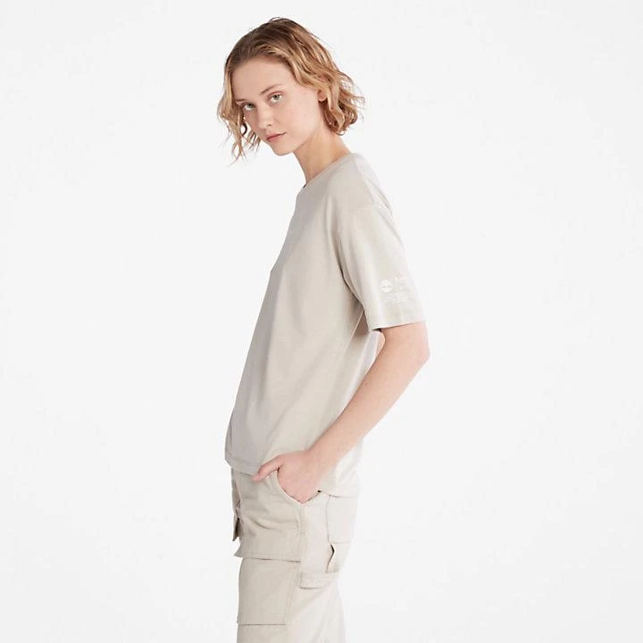 商品Timberland|T-Shirt with Tencel™ x Refibra™ Technology for Women in Grey,价格¥222,第4张图片详细描述