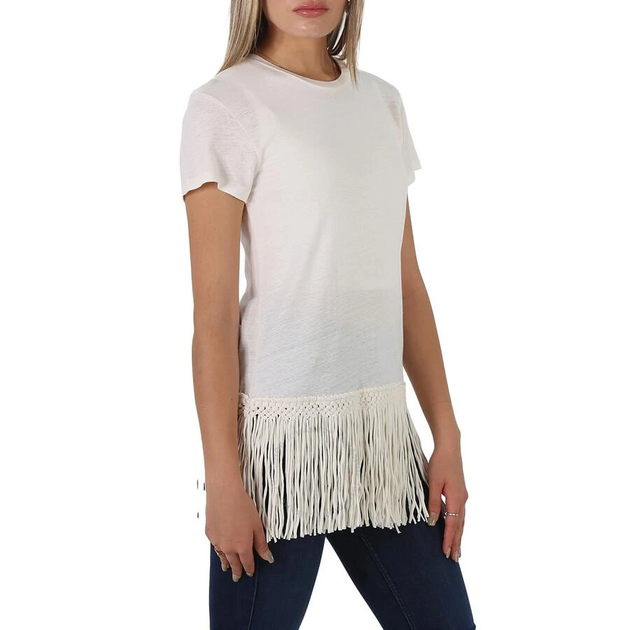 商品Ralph Lauren|Ladies Fringed Hem T-Shirt,价格¥204,第2张图片详细描述