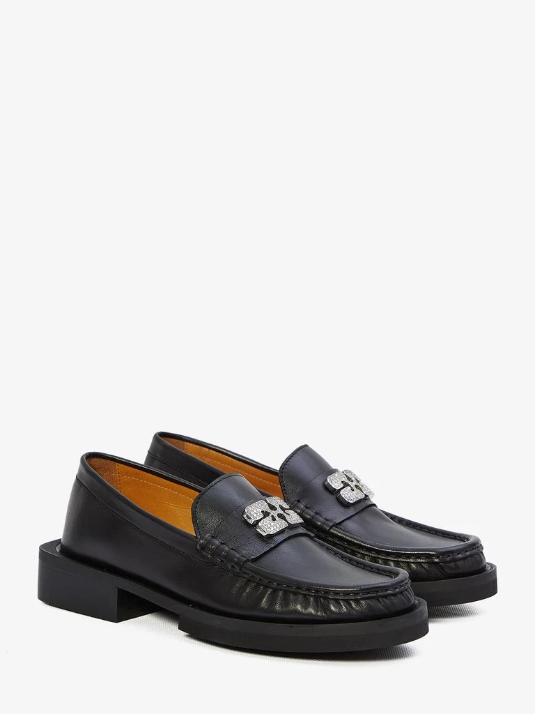 商品Ganni|Black leather loafers,价格¥1342,第2张图片详细描述