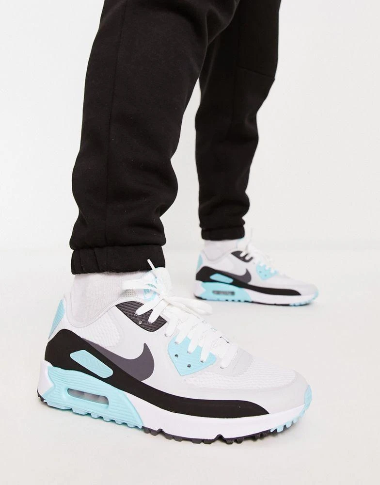 商品NIKE|Nike Golf Air Max 90 shoes in blue and grey,价格¥886,第2张图片详细描述