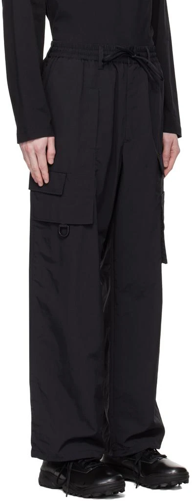 商品Y-3|Black Crinkled Cargo Pants,价格¥1276,第2张图片详细描述