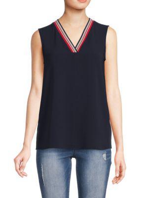商品Tommy Hilfiger|Stripe Trim Vest,价格¥218,第1张图片
