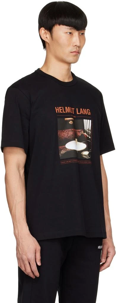 商品Helmut Lang|Black Cotton T-Shirt,价格¥811,第2张图片详细描述