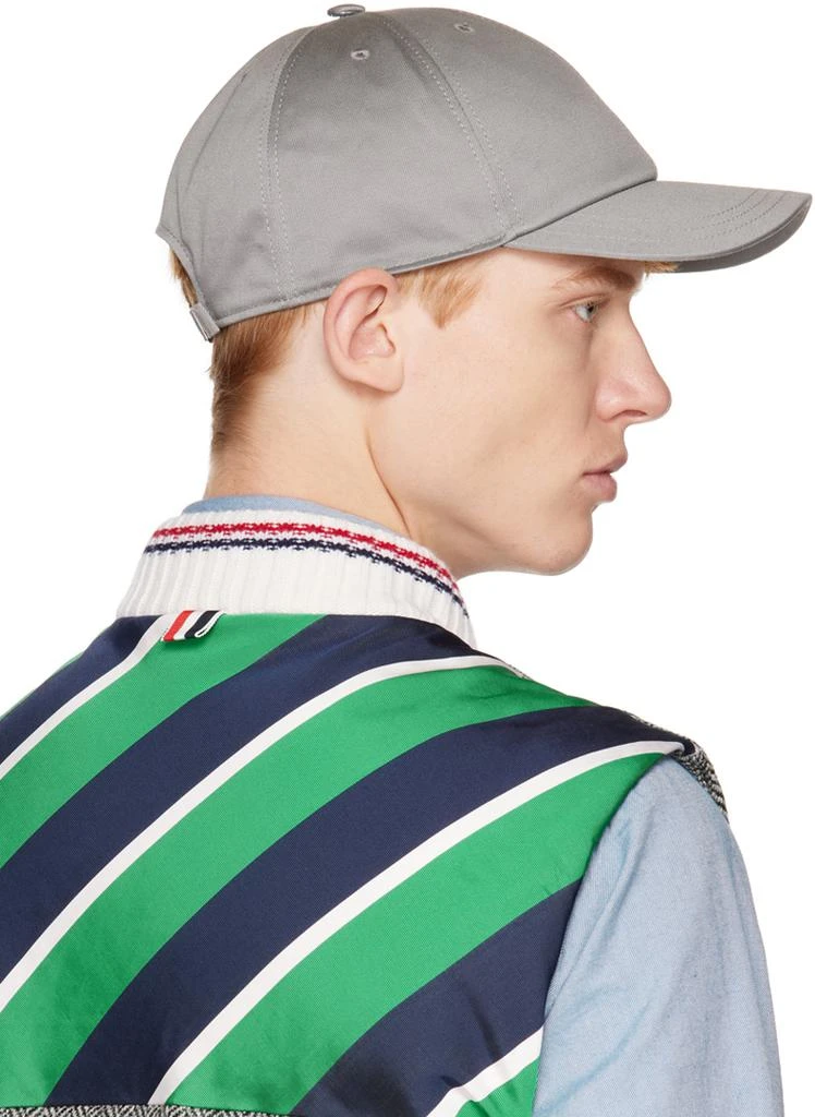 商品Thom Browne|Gray Classic Six Panel Cap,价格¥2918,第3张图片详细描述