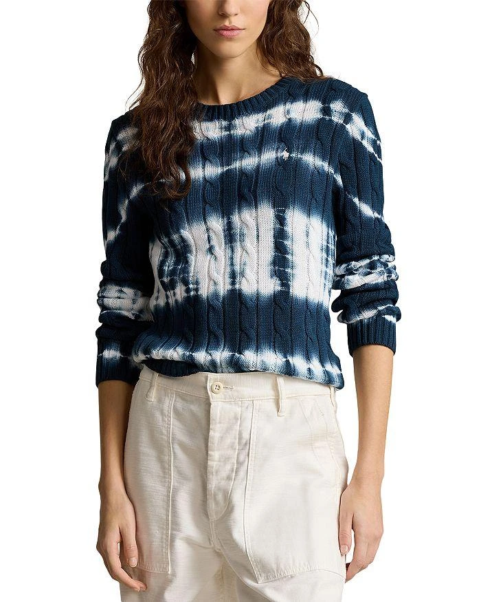 商品Ralph Lauren|Tie Dye Cable Knit Cotton Sweater,价格¥1482,第1张图片详细描述