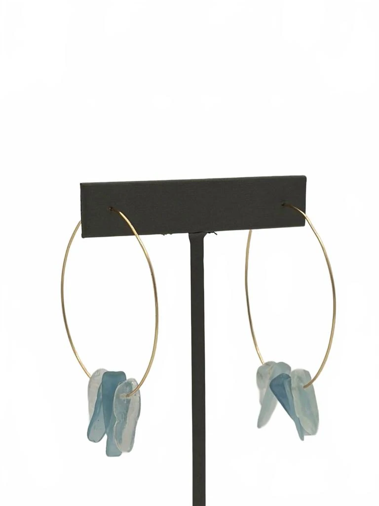商品Blue Copper|Women's Aquamarine Hoops In Multi,价格¥564,第1张图片