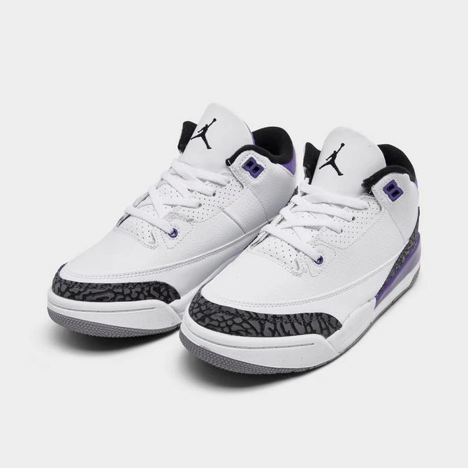 商品Jordan|Little Kids' Air Jordan Retro 3 Basketball Shoes,价格¥681,第2张图片详细描述