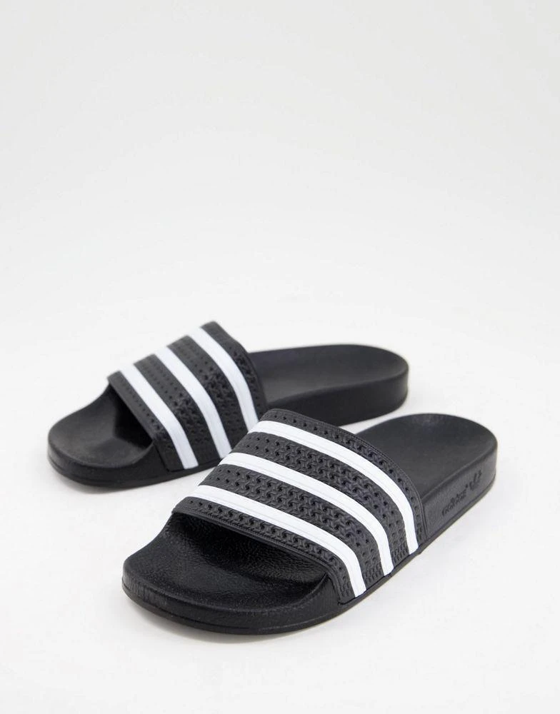 商品Adidas|adidas Originals Adilette sliders in black,价格¥230,第1张图片