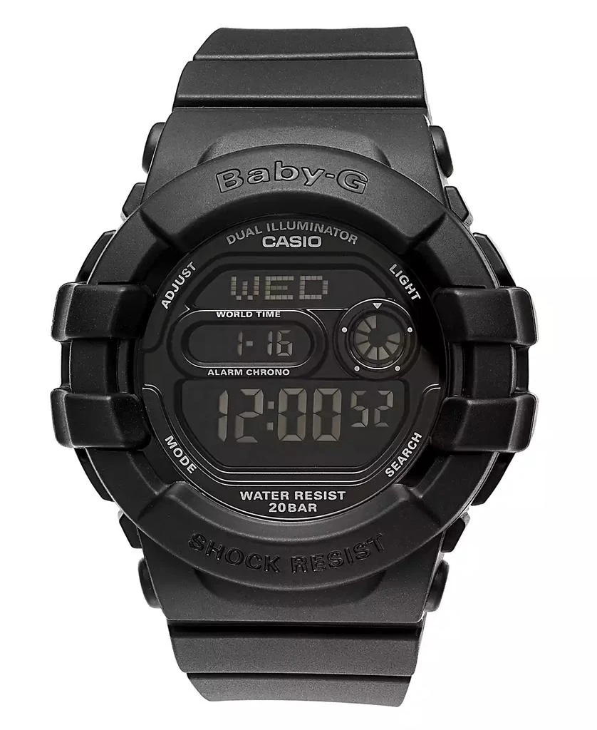 商品G-Shock|Watch, Women's Digital Black Resin Strap 42x46mm BGD140-1A,价格¥741,第1张图片