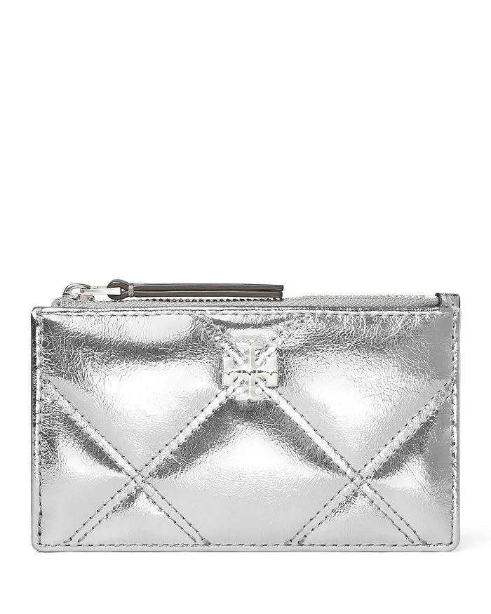 商品Tory Burch|Kira Metallic Diamond Quilt Zip Card Case,价格¥670,第1张图片详细描述