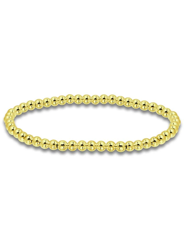 商品Lord & Taylor Jewelry|18K Gold 4mm Bead Polished Stretch Bracelet,价格¥296,第4张图片详细描述