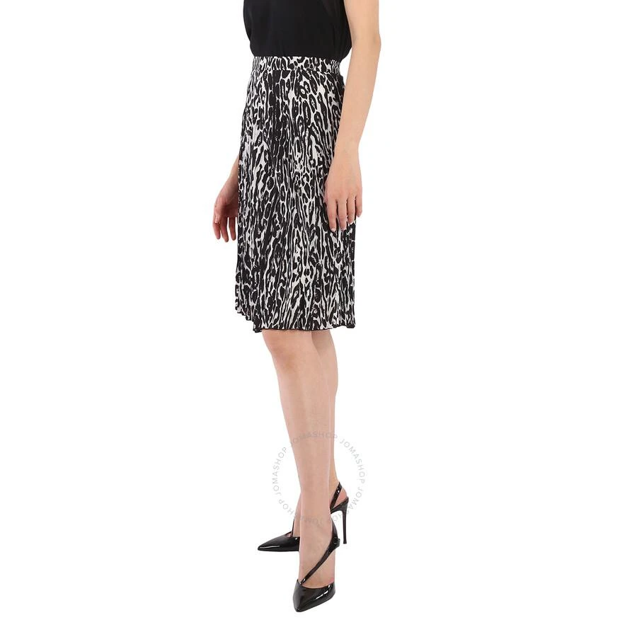 商品Burberry|Monochrome Leopard Print Fluid Pleated Skirt,价格¥1073,第3张图片详细描述