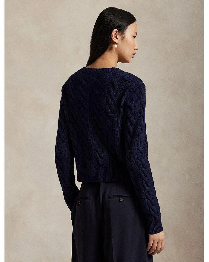 商品Ralph Lauren|Cable Wool Cashmere Cardigan,价格¥2184,第3张图片详细描述