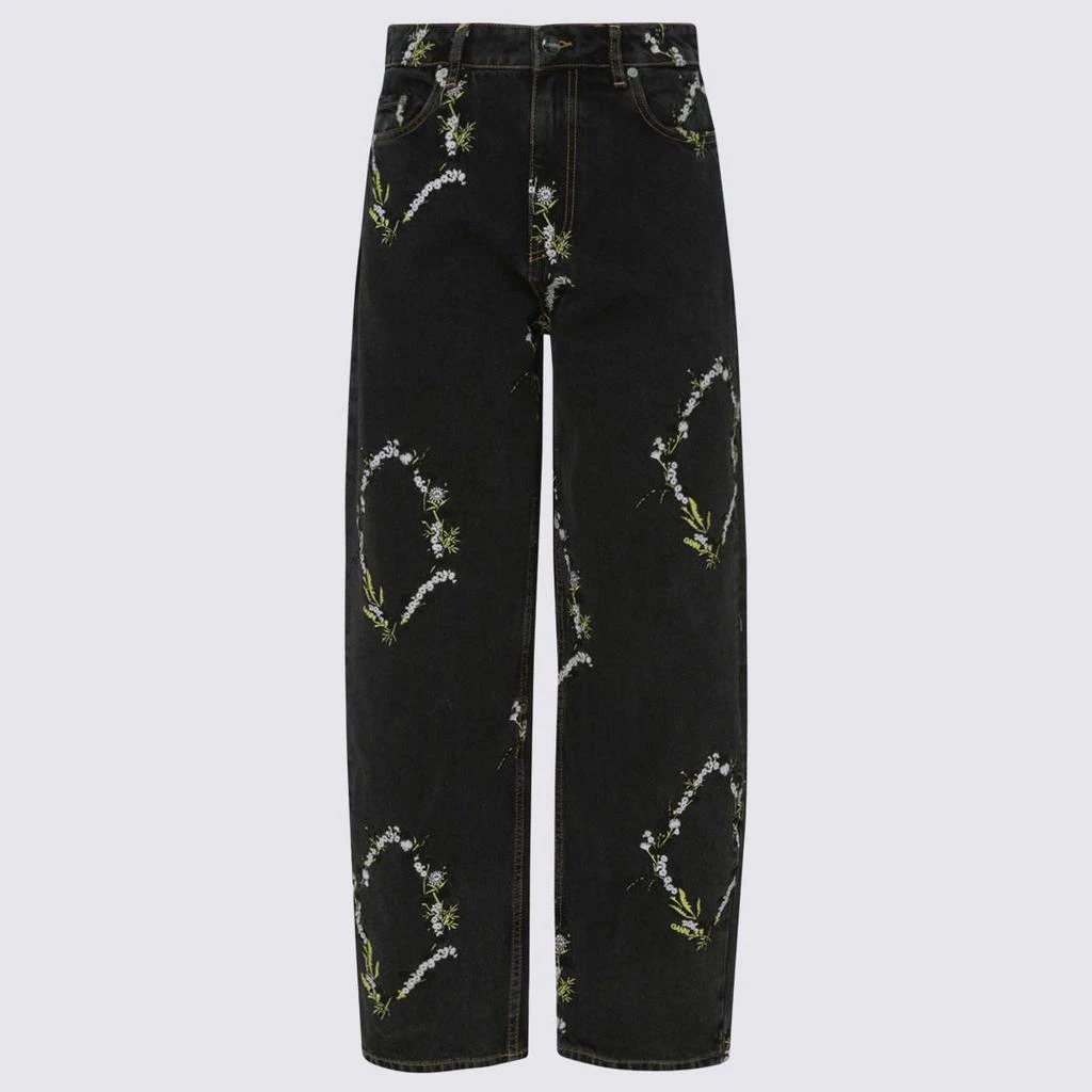 商品Ganni|GANNI BLACK COTTON JEANS,价格¥1811,第1张图片