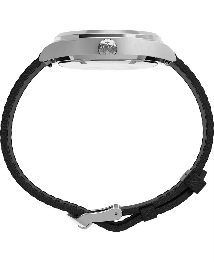 商品Timex|Men's Waterbury Traditional Day-Date Black Leather Strap Watch 39mm,价格¥1035,第5张图片详细描述