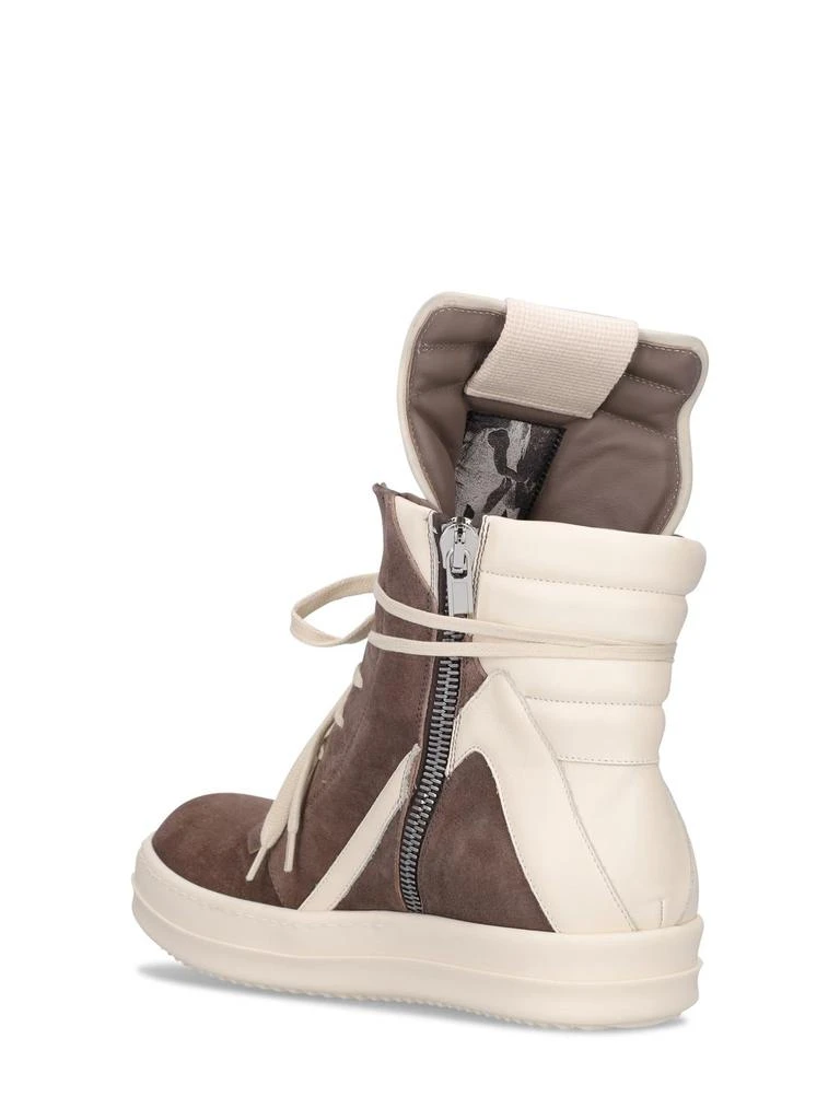 商品Rick Owens|Geobasket Leather High Top Sneakers,价格¥8802,第3张图片详细描述