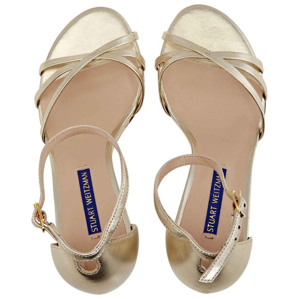 Stuart Weitzman Ladies footwear ESTARLA METALLIC NAPPA PL商品第3张图片规格展示