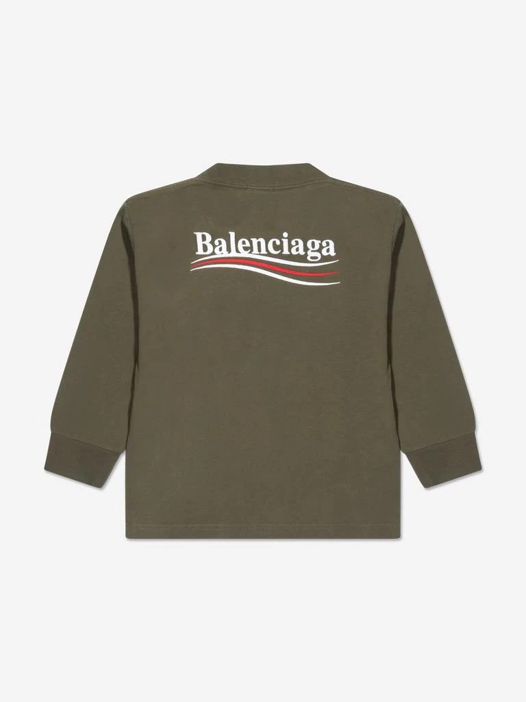 商品Balenciaga|Kids Long Sleeve Logo T-Shirt,价格¥1893,第2张图片详细描述