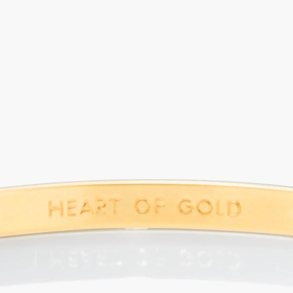 商品Kate Spade|Kate Spade New York Women's Heart Of Gold Bangle - Gold,价格¥351,第5张图片详细描述