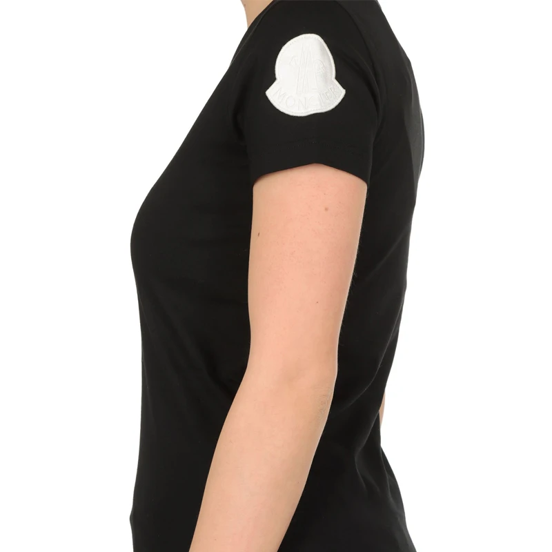 商品Moncler|MONCLER 黑色女士T恤 8C71600-V8102-999,价格¥1329,第1张图片