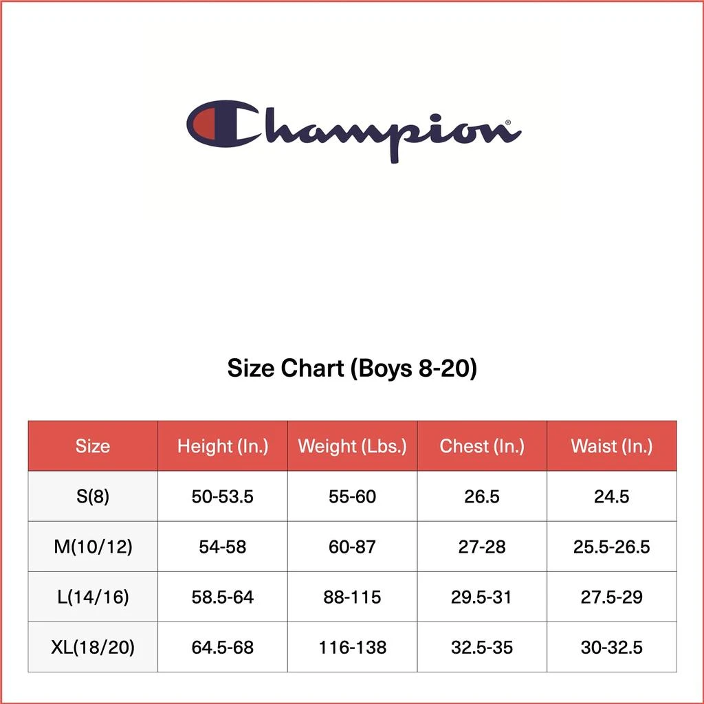 Champion Boys Shirt Performance Short Sleeve Tech Athletic Tee Shirt Top Kids Clothing - Great for Gym, Sports, and School 商品