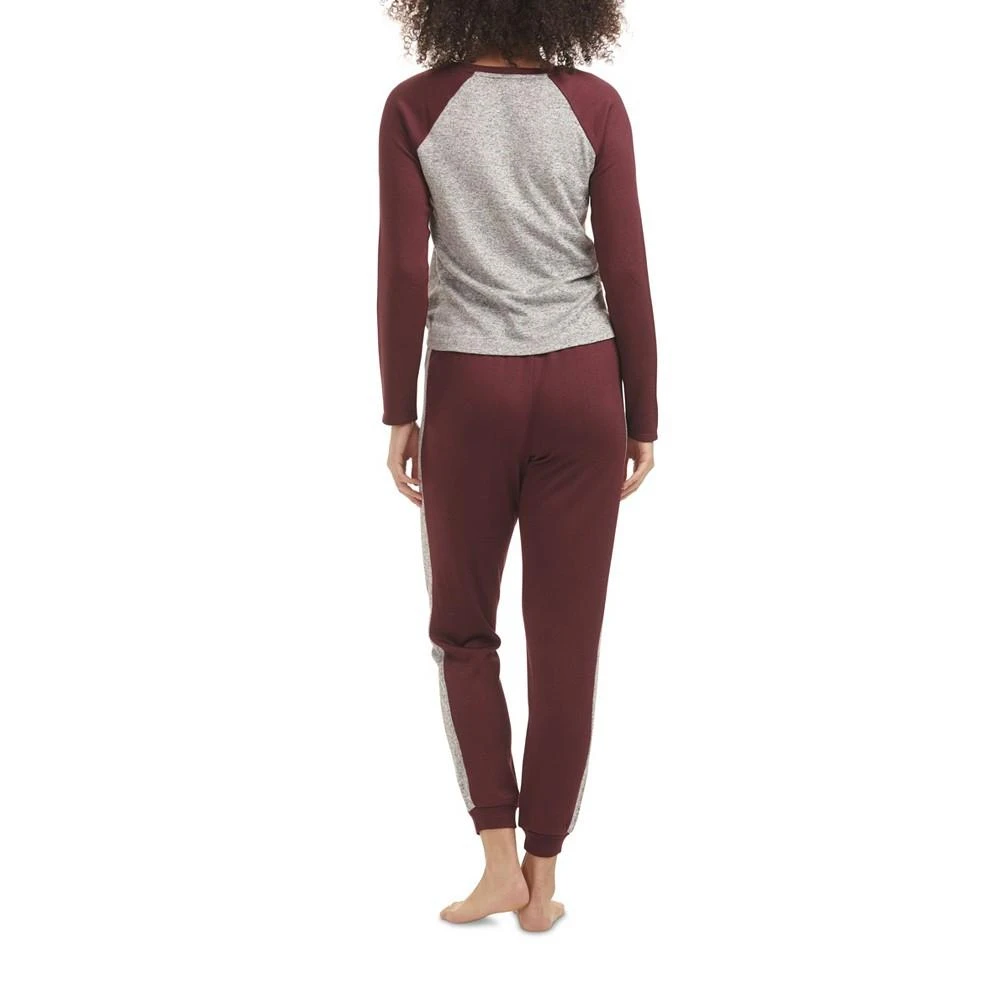 Women's 2 Piece Long Sleeve Henley Jogger Set 商品