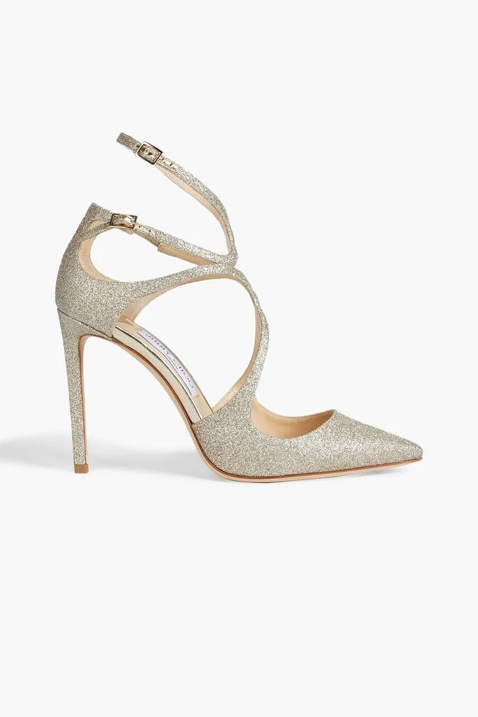 商品Jimmy Choo|Lancer 100 cutout glittered woven pumps,价格¥2855,第1张图片