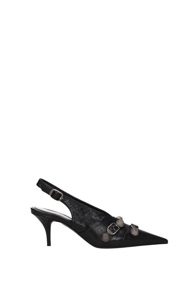 商品Balenciaga|Sandals cagole Leather Black,价格¥6967,第1张图片
