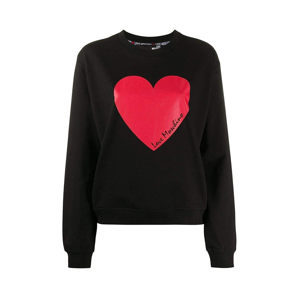 商品Moschino|MOSCHINO 女士黑色棉质卫衣 W630633-E2124-C74,价格¥1004,第1张图片