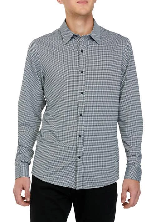 商品Michael Kors|Kors Long Sleeve Performance Gingham Shirt,价格¥400,第1张图片详细描述