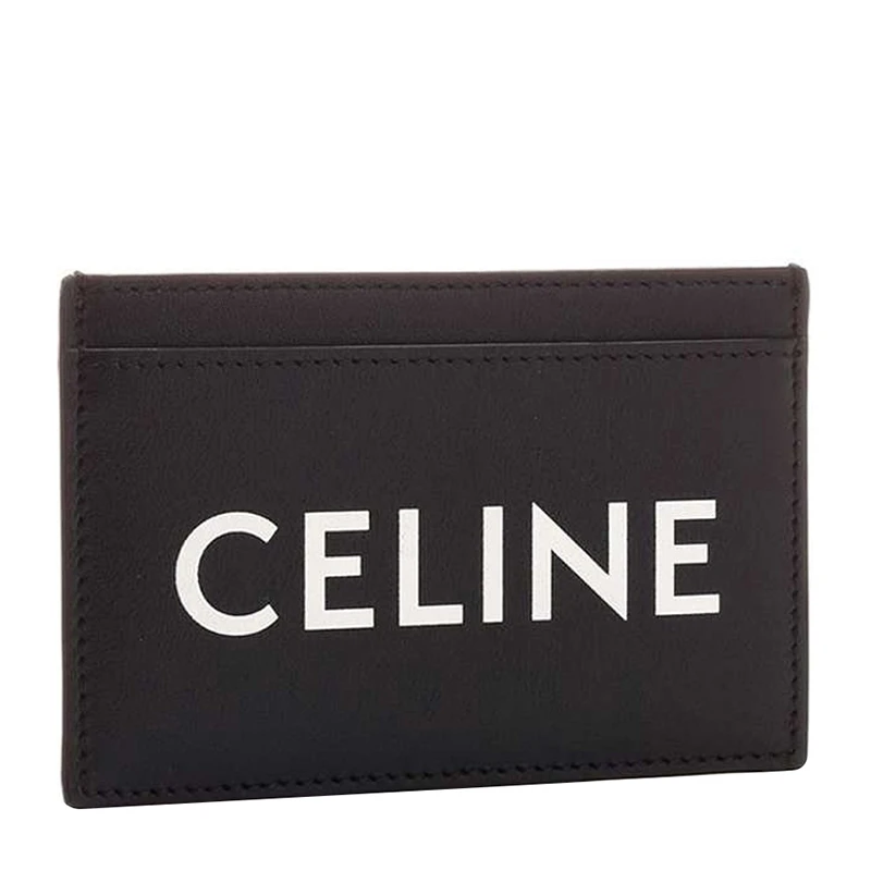 CELINE 女士徽标印花黑色皮革卡包 10B703-DMF-38SI 商品