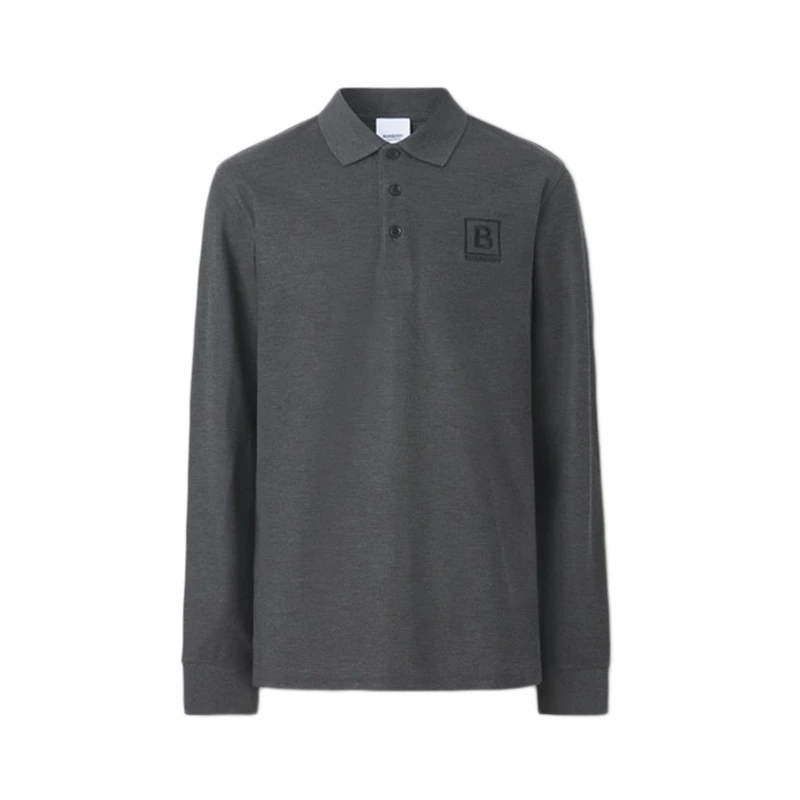【现货】博柏利 男士棉质徽标长袖Polo衫80530631（三色） 商品