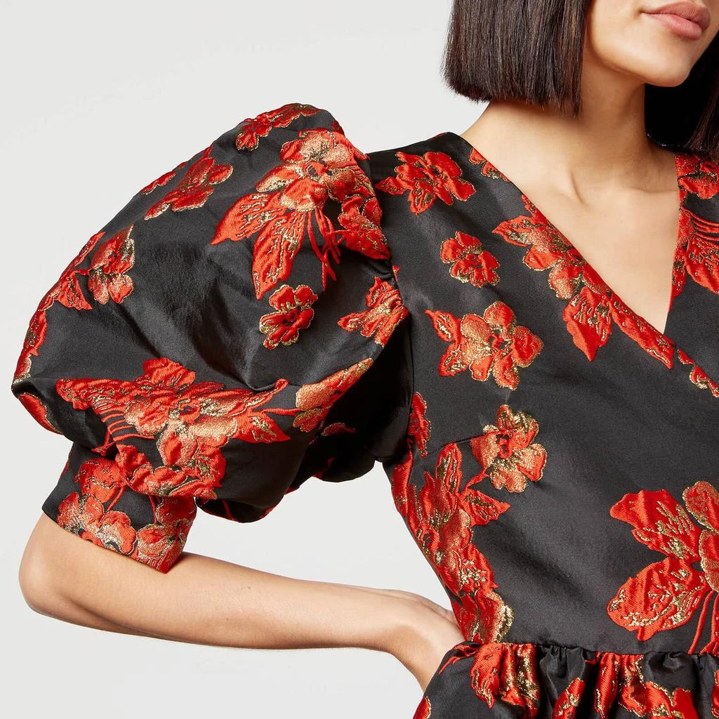 商品Sister Jane|Sister Jane Giselle Floral Jacquard Wrap Dress,价格¥1268,第4张图片详细描述