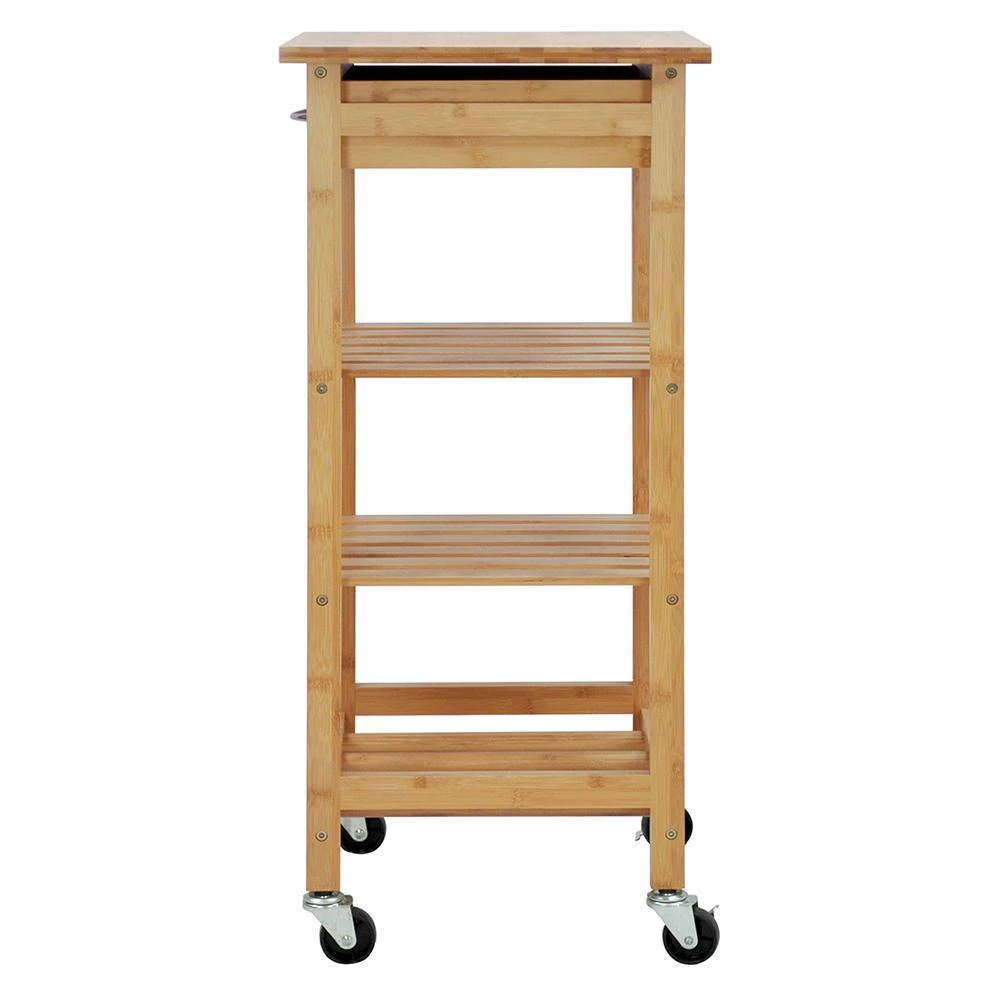 商品Oceanstar|Bamboo Kitchen Trolley,价格¥692,第2张图片详细描述